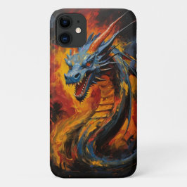 Capa Para iPhone 11 Dragão de Respiração Fantasia