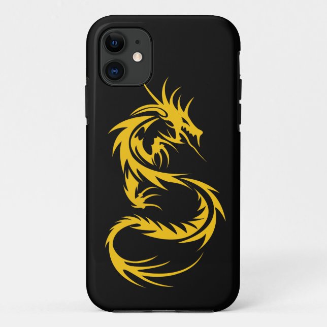Capa Para iPhone 11 Dragão do Dourado (Verso)