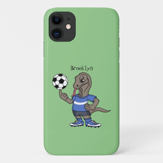Capa Para iPhone 11 Dragão Komodo engraçado bonito jogando cartoon de  (Verso)