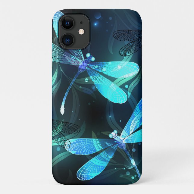 Capa Para iPhone 11 Dragonflies de lago (Verso)