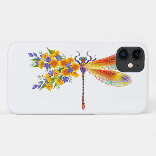 Capa Para iPhone 11 Dragonfly Amarelo
