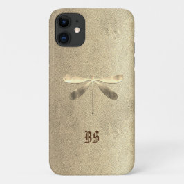 Capa Para iPhone 11 Dragonfly Dourada