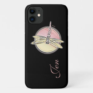 Capa Para iPhone 11 Dragonfly Símbolos Personaliza Iniciais