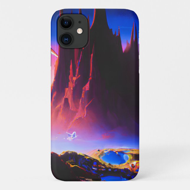 Capa Para iPhone 11 Dream World Oil Painting (Verso)