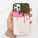Capa Para iPhone 11 Drives de Sorvete de Grelha Amarelo<br><div class="desc">Esta capa de telefone bonita apresenta sorvetes deliciosos gotas de chocolate, baunilha e morango - com aspersas! É o caso perfeito para quem quer uma design divertida que se destaque. E o seu nome para personalizar esta design. Também faz um maravilhoso presente de aniversário ou feriado para um adolescente ou...</div>