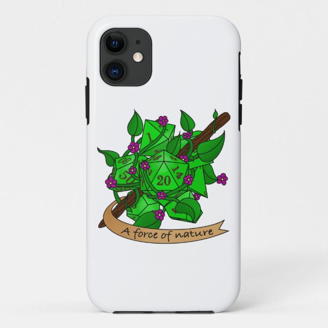 Capa Para iPhone 11 Druid Dice Design (Verso)