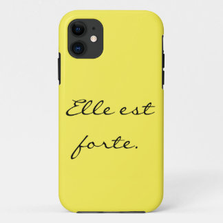 Capa Para iPhone 11 "É" forte/de "caso de Iphone 5 do forte Elle est"