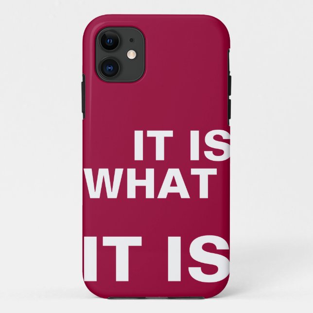 Capa Para iPhone 11 É o que é (Verso)