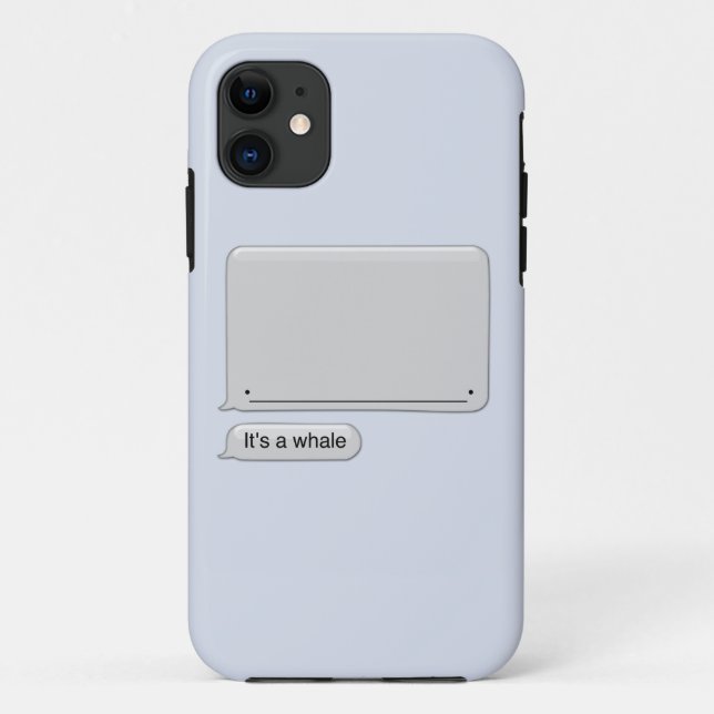 Capa Para iPhone 11 É uma baleia (Verso)