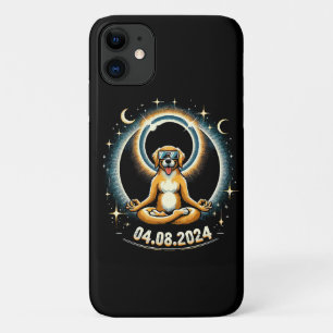 Capa Para iPhone 11 Eclipse Solar de 2024 Cachorro