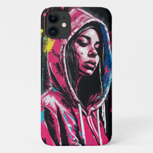 Capa Para iPhone 11 Edgy Grafite Girl