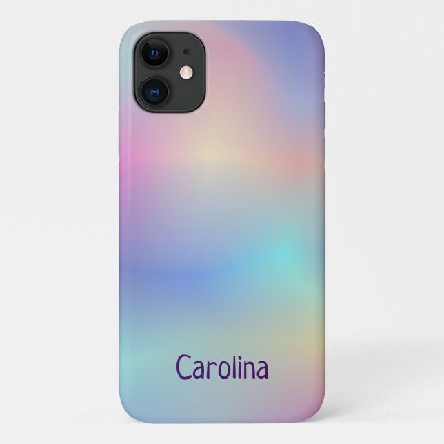 Capa Para iPhone 11 efeito holográfico (Verso)