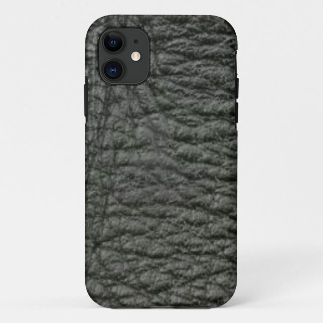 Capa Para iPhone 11 Efeito Preto do Couro (Verso)