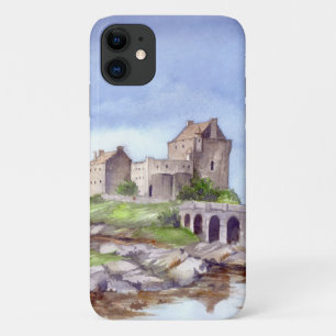 Capa Para iPhone 11 Eilean Donan Castle Watercolor Painting