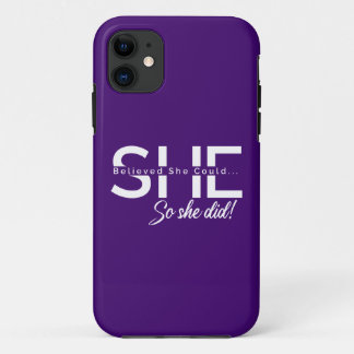 Capa Para iPhone 11 Ela Acreditava Que Podia.