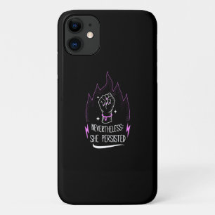 Capa Para iPhone 11 Ela Persiste Mulheres Feministas Empoderando Igual