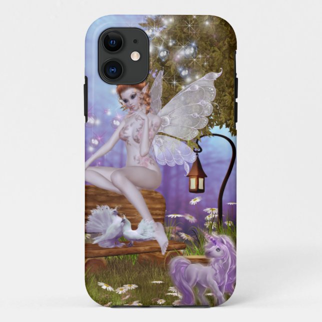 Capa Para iPhone 11 Ela se senta de beleza (Verso)