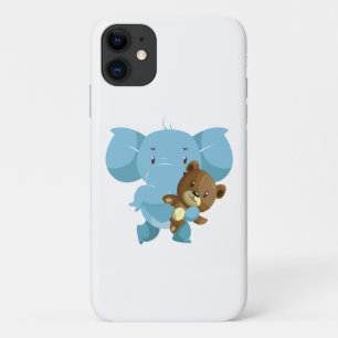 Capa Para iPhone 11 Elefante com ursinho de peluche