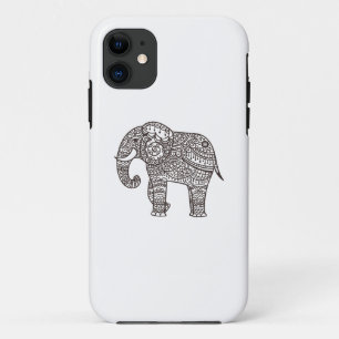 Capa Para iPhone 11 Elefante decorativo do estilo