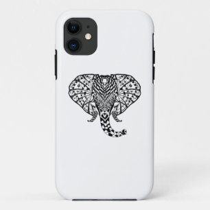 Capa Para iPhone 11 Elefante étnico do teste padrão
