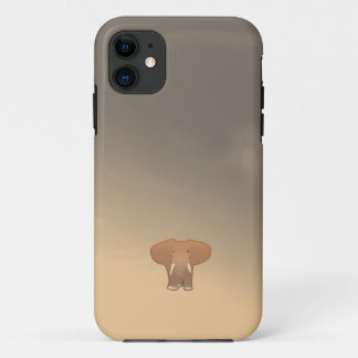 Capa Para iPhone 11 Elefante pequeno minúsculo em Sahara