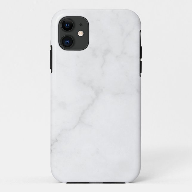 Capa Para iPhone 11 Elegant White Marble  (Verso)
