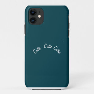 Capa Para iPhone 11 Elegante Chique Azul Turquesa