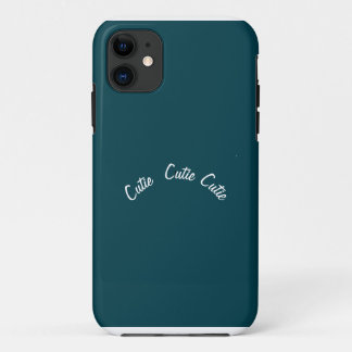 Capa Para iPhone 11 Elegante Chique Azul Turquesa