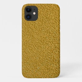 Capa Para iPhone 11 Elegante de Textura Dourada