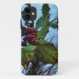 Capa Para iPhone 11 Elegante Holly Christmas, céu azul