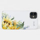 Capa Para iPhone 11 Elegante Watercolor Girassóis Floral Personalizado (Back (Horizontal))