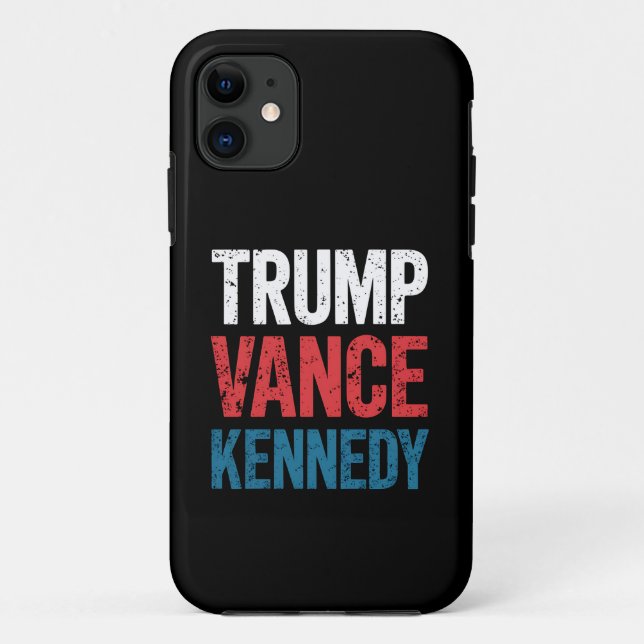 Capa Para iPhone 11 Eleição Trump Vance Kennedy 2024 (Verso)