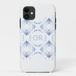 Capa Para iPhone 11 Elemento de Monogram.Baroque