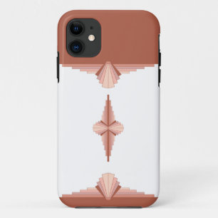 Capa Para iPhone 11 Elementos de arte deco numa paleta dourada rosa