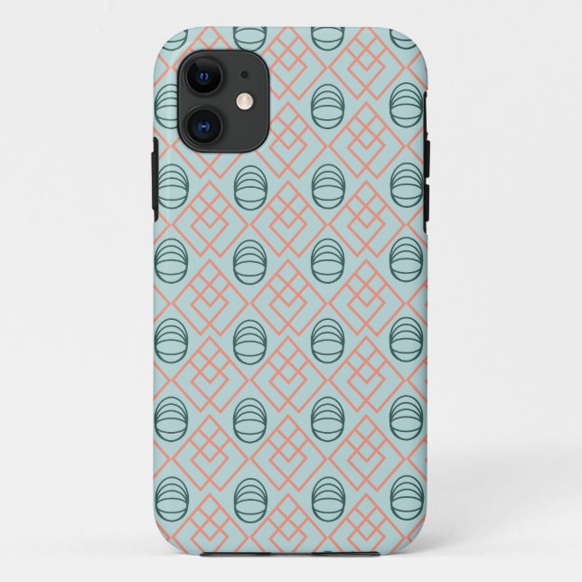 Capa Para iPhone 11 Elementos do Art Deco (Verso)