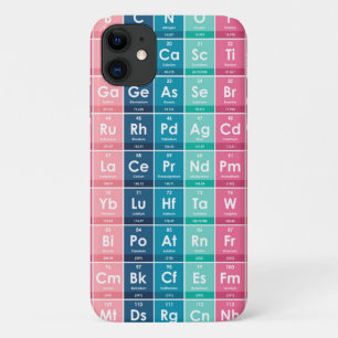 Capa Para iPhone 11 Elementos do Padrão Periódico de Mesa
