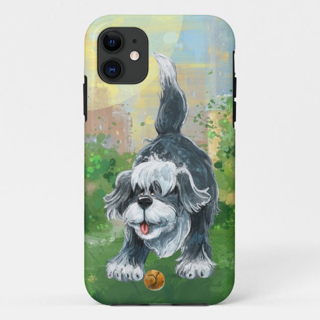 Capa Para iPhone 11 Eletrônicos de Cachorro de Ovelha (Verso)