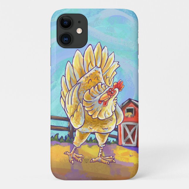 Capa Para iPhone 11 Eletrônicos de frango (Verso)