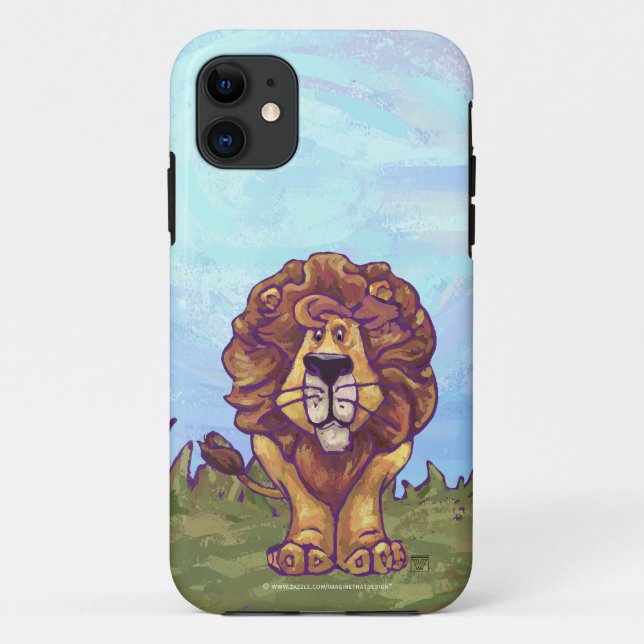 Capa Para iPhone 11 Eletrônicos de leões (Verso)