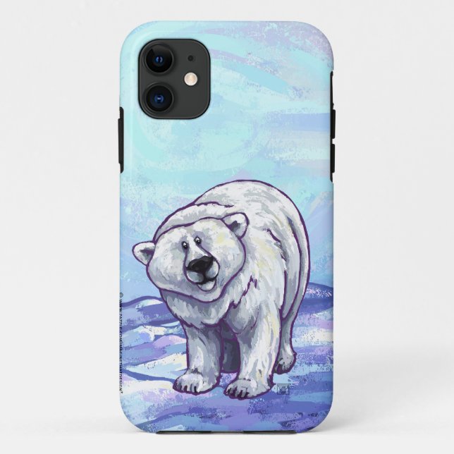Capa Para iPhone 11 Eletrônicos de Urso Polar (Verso)