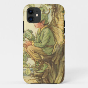 Capa Para iPhone 11 Elm Fairy alada em árvore