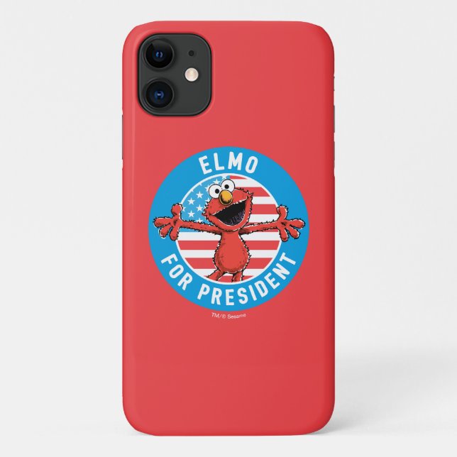 Capa Para iPhone 11 Elmo para Presidente - Flag (Verso)