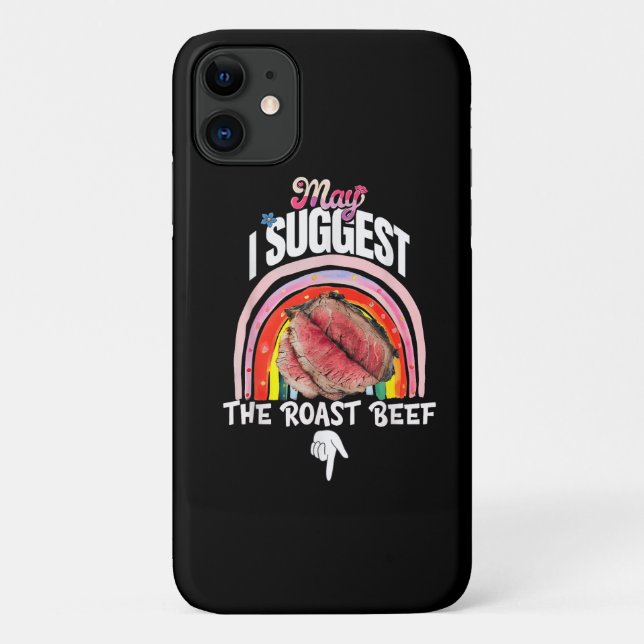 Capa Para iPhone 11 Embaraçoso Posso Sugerir O Rosbife (Verso)