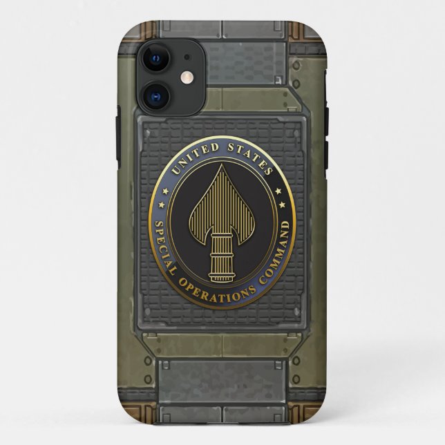 Capa Para iPhone 11 Emblema de USSOCOM (Verso)
