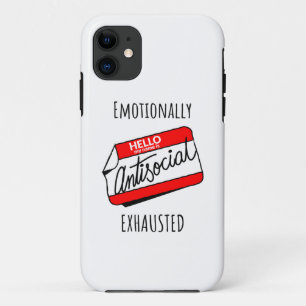 Capa Para iPhone 11 Emocionalmente Esgotado