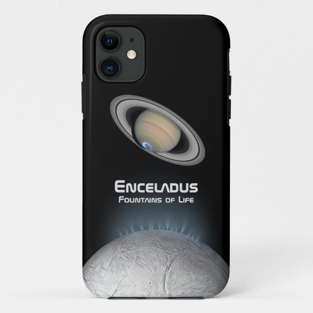 Capa Para iPhone 11 Enceladus Saturn Moon Fountain of Life (Verso)