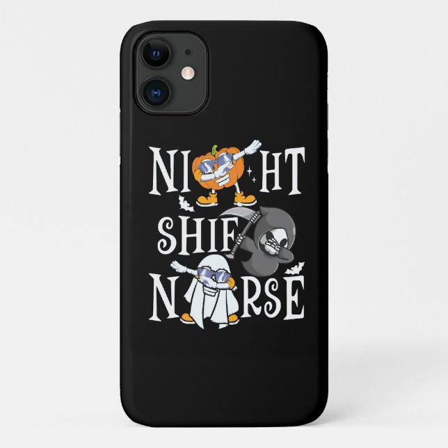 Capa Para iPhone 11 Enfermeiro do Turno Noturno (Verso)