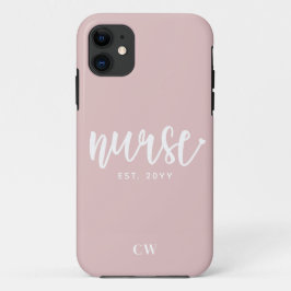 Capa Para iPhone 11 Enfermeiro Personalizado Enfermeiro Est Typografia
