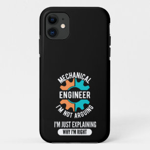 Capa Para iPhone 11 Engenheiro Mecânico Engraçado, Engenharia Mecânica