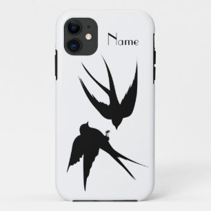 Capa Para iPhone 11 Engolir Aves Silhouettes Thunder_Cove
